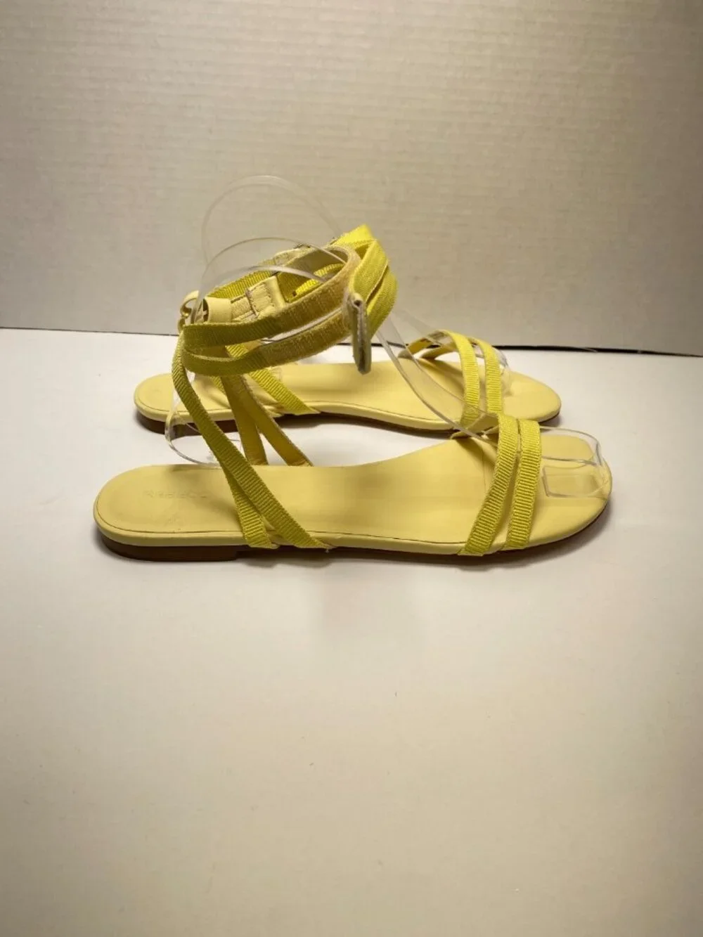 Rebecca Allen Women's Yellow Strap Flats Sz 9.5